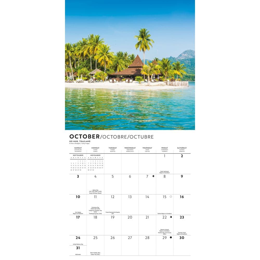 Island Paradise 2027 Mini Wall Calendar Fourth Alternate Image