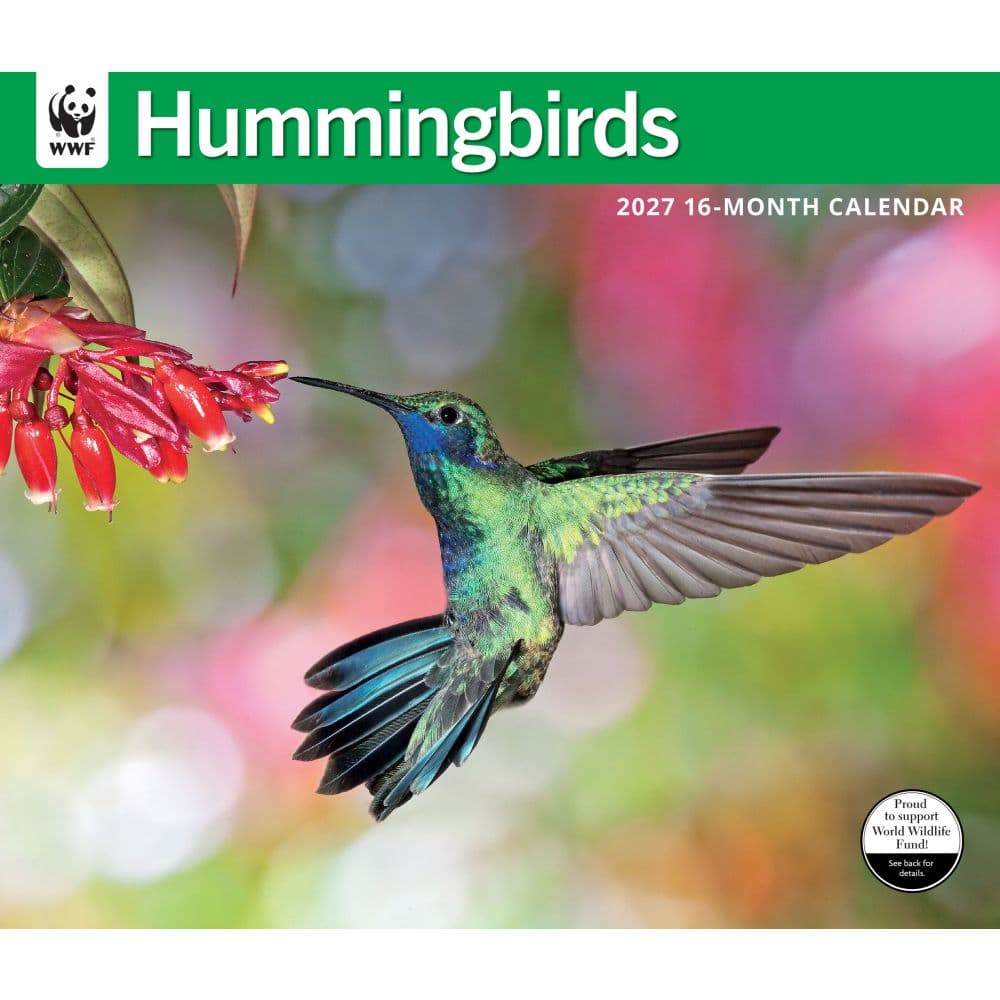 WWF Hummingbirds 2027 Wall Calendar