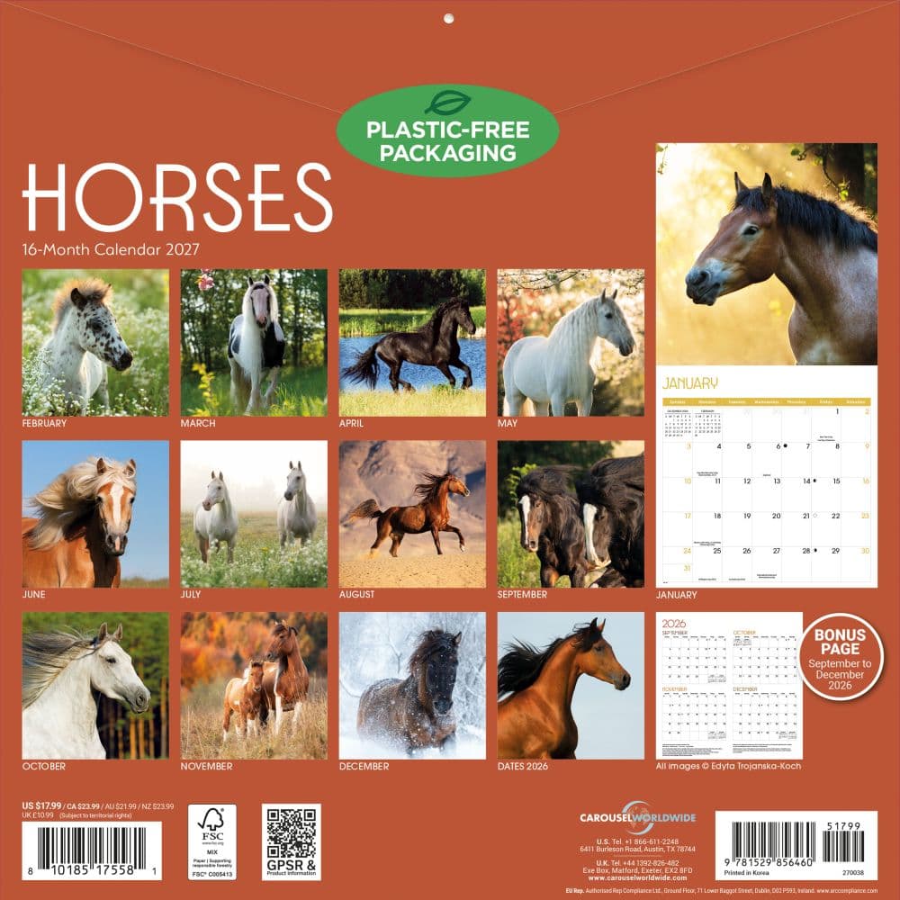 Horses 2027 Wall Calendar First Alternate Image