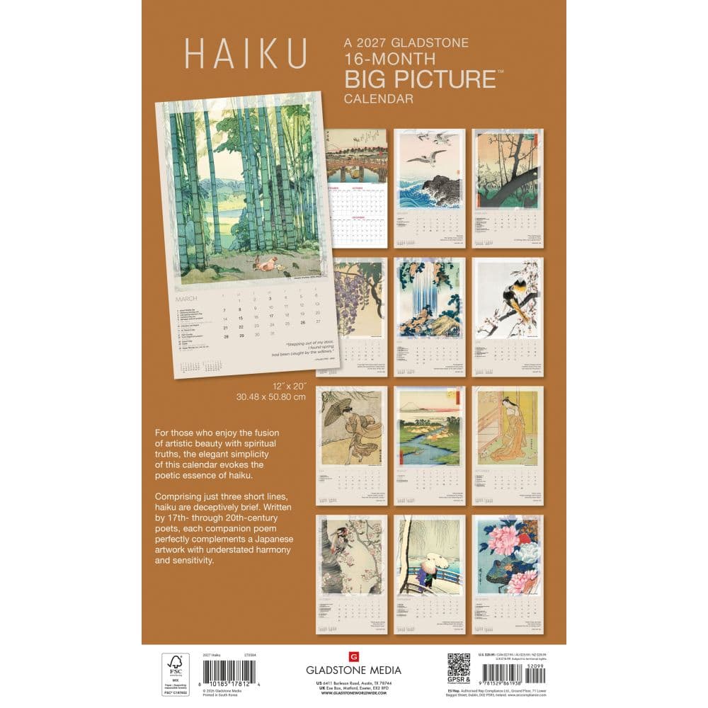 Haiku 2027 Vertical Wall Calendar First Alternate Image