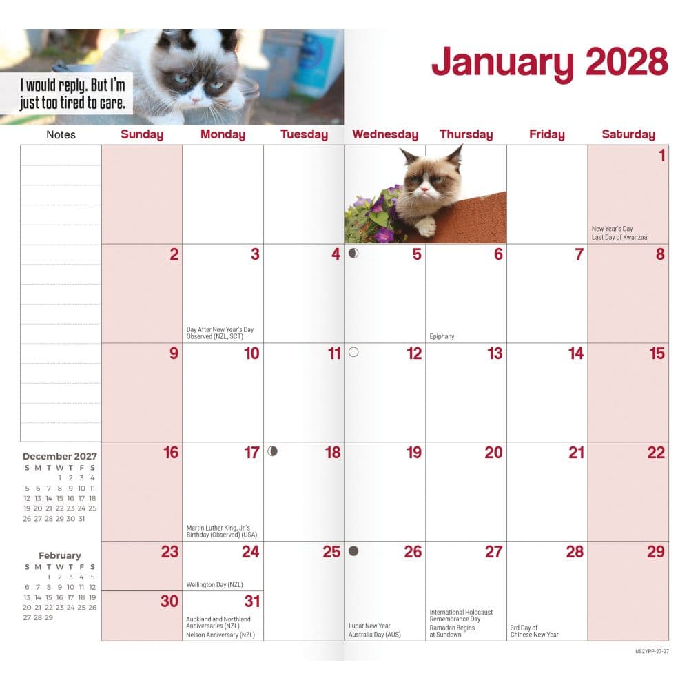 Grumpy Cat 2027 2 Year Pocket Planner Third Alternate Image