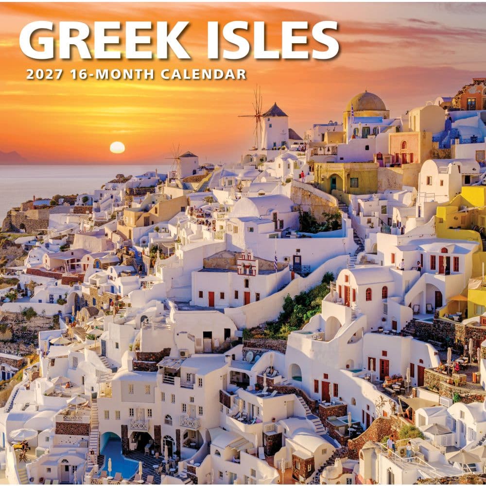 Greek Isles 2027 Wall Calendar Main Product Image