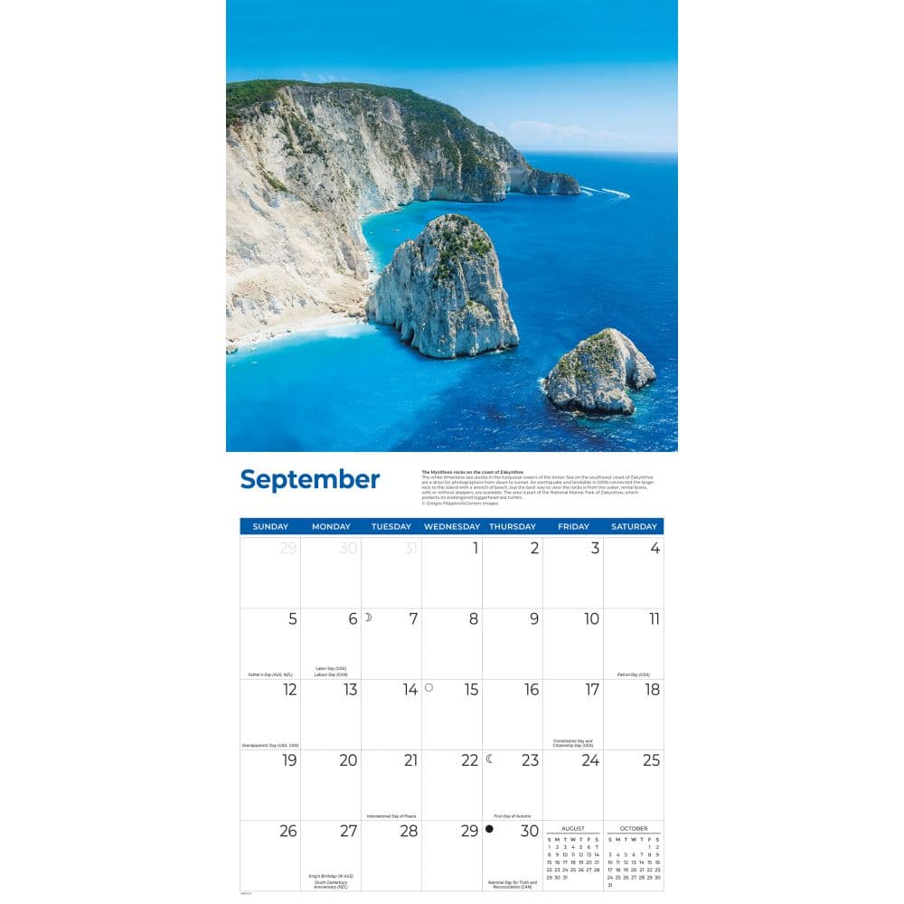 Greek Isles 2027 Wall Calendar Fourth Alternate Image