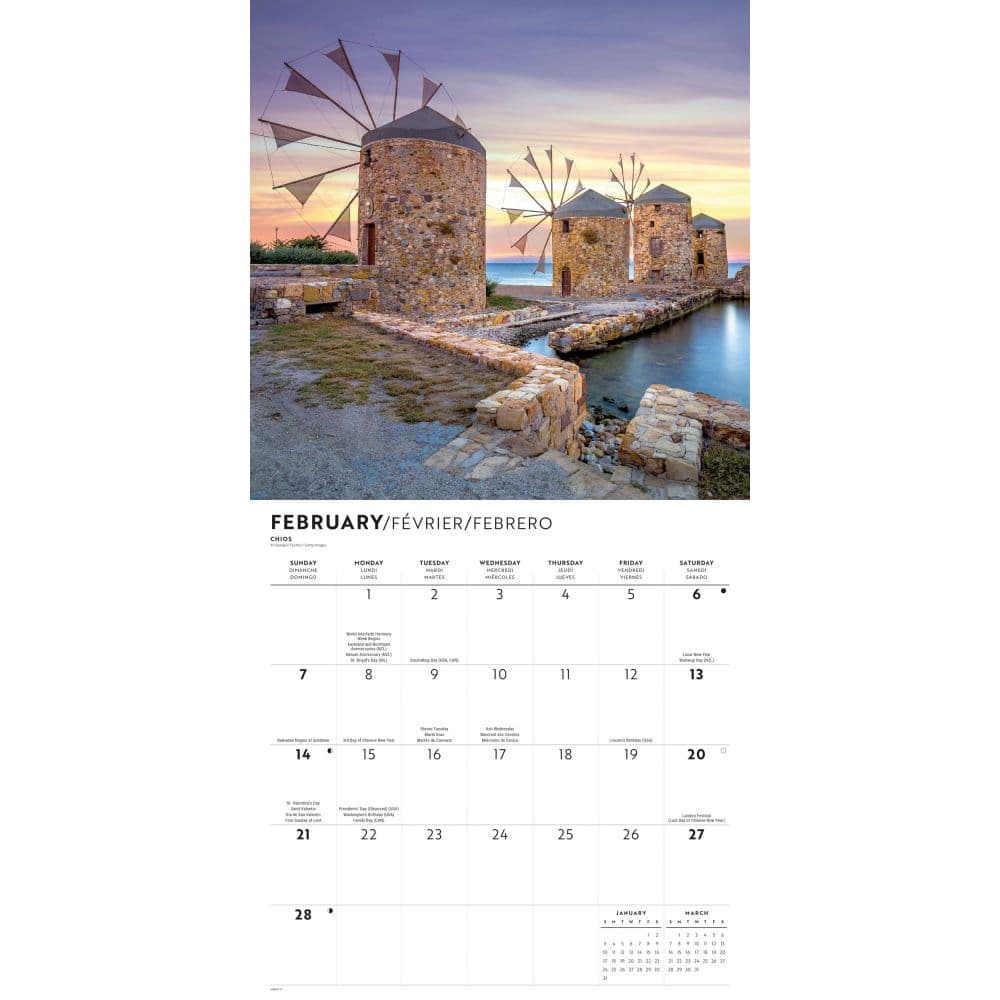 Greek Isles 2027 Wall Calendar Second Alternate Image