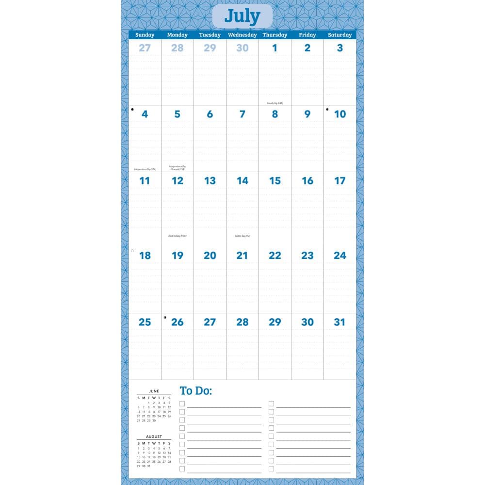 Large Grid Planner Wall 2027 Wall Calendar Third Alternate Image