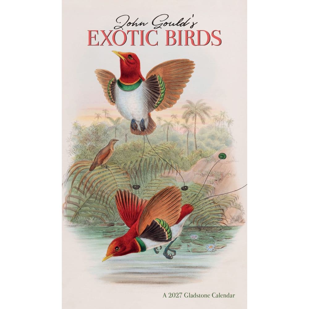 Exotic Birds 2027 Vertical Wall Calendar
