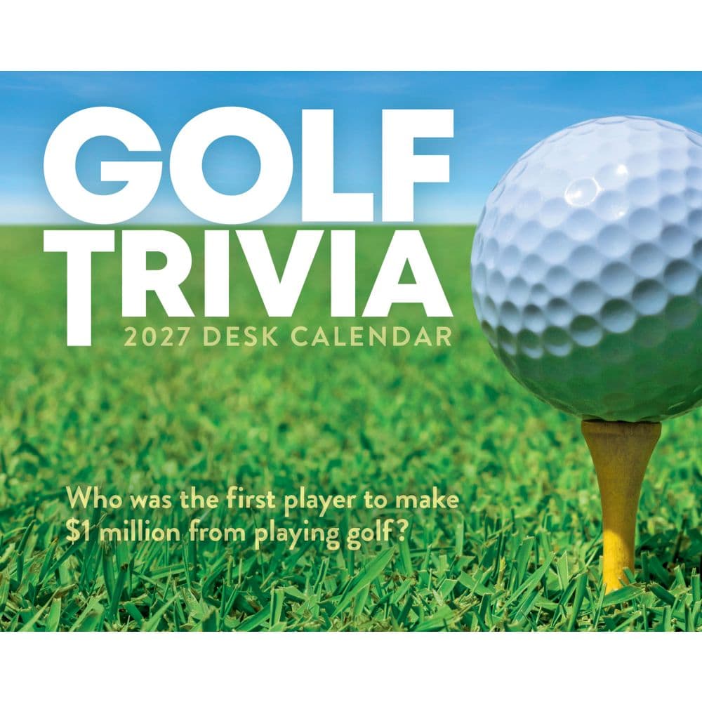 Golf Trivia 2027 Desk Calendar