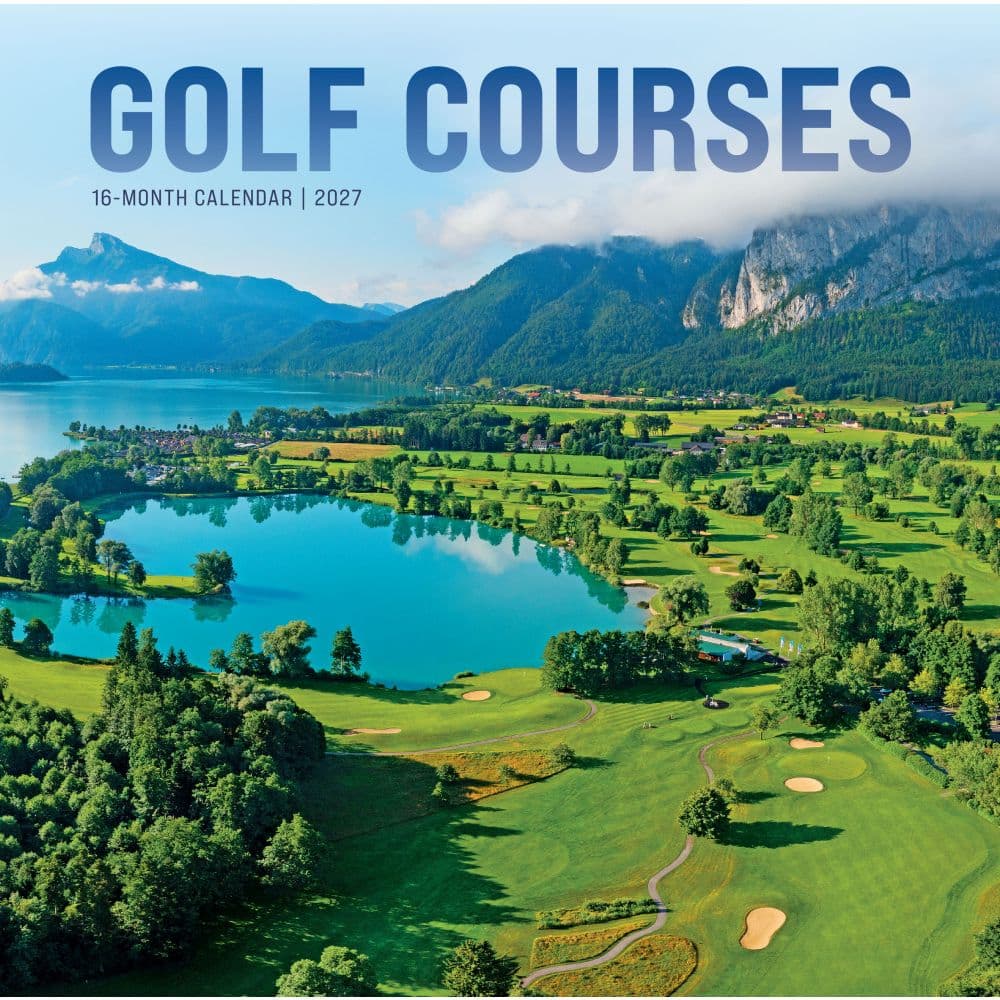 Golf Courses Photo 2027 Wall Calendar Main Product Image