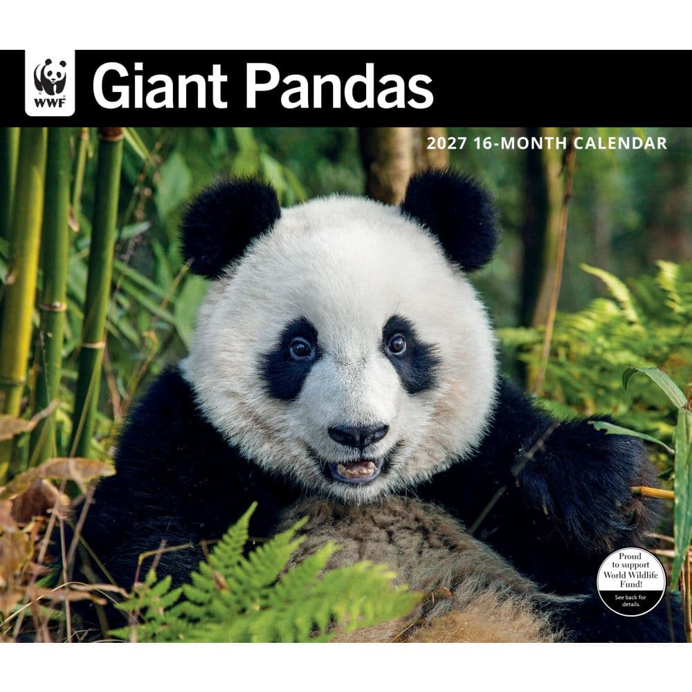WWF Giant Pandas 2027 Wall Calendar