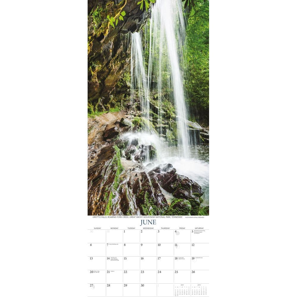 Falling Waters 2027 Vertical Wall Calendar Third Alternate Image