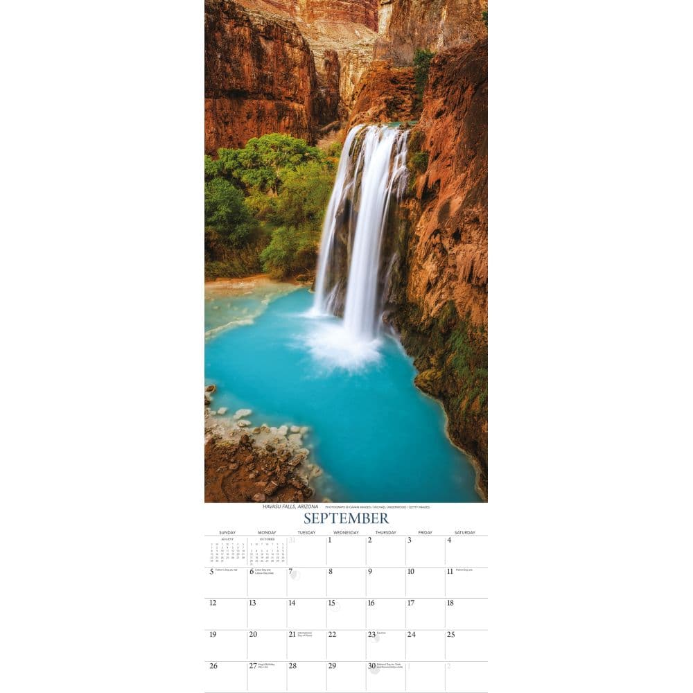Falling Waters 2027 Vertical Wall Calendar Fourth Alternate Image