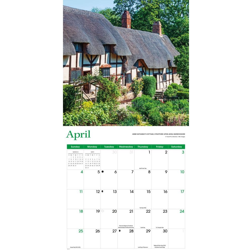England 2027 Wall Calendar Fourth Alternate Image