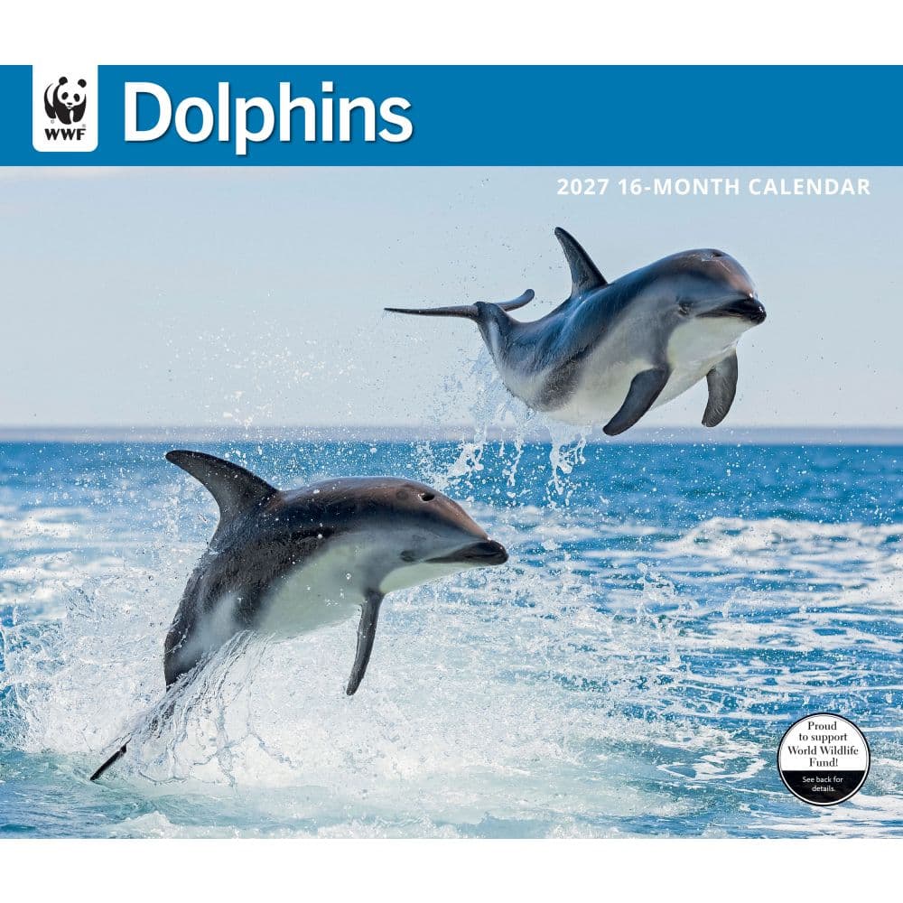 WWF Dolphins 2027 Wall Calendar