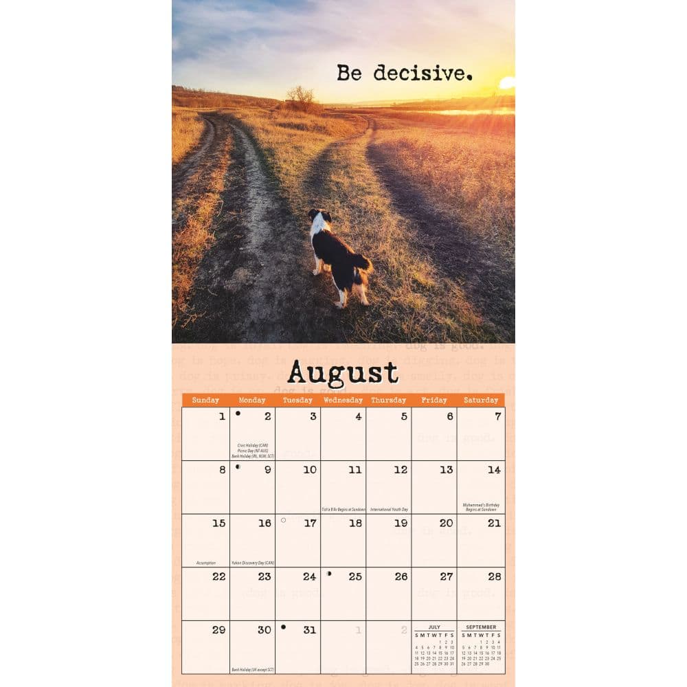 Dog is Good Fur Covered Wisdom 2027 Mini Wall Calendar Third Alternate Image