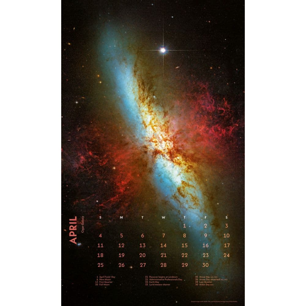 Deep Space 2027 Vertical Wall Calendar Second Alternate Image