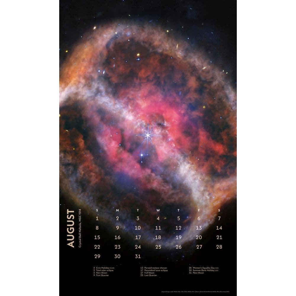 Deep Space 2027 Vertical Wall Calendar Third Alternate Image