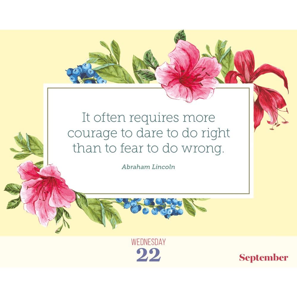 Daily Inspiration 2027 Desk Calendar Fourth Alternate Image