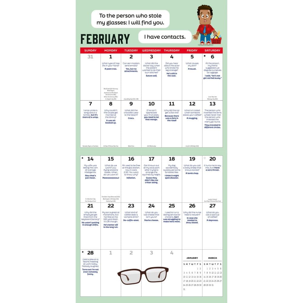 King of the Dad Jokes 2027 Wall Calendar Second Alternate Image