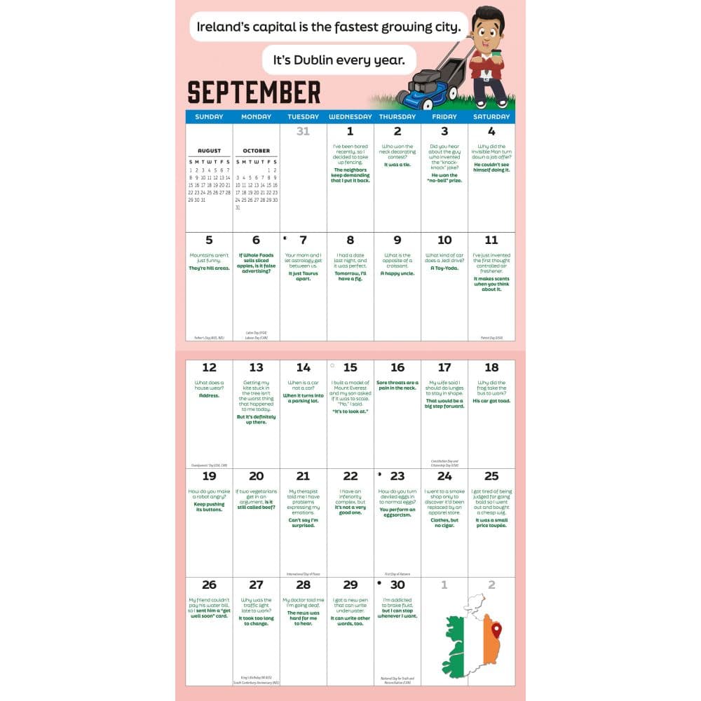 King of the Dad Jokes 2027 Wall Calendar Fourth Alternate Image