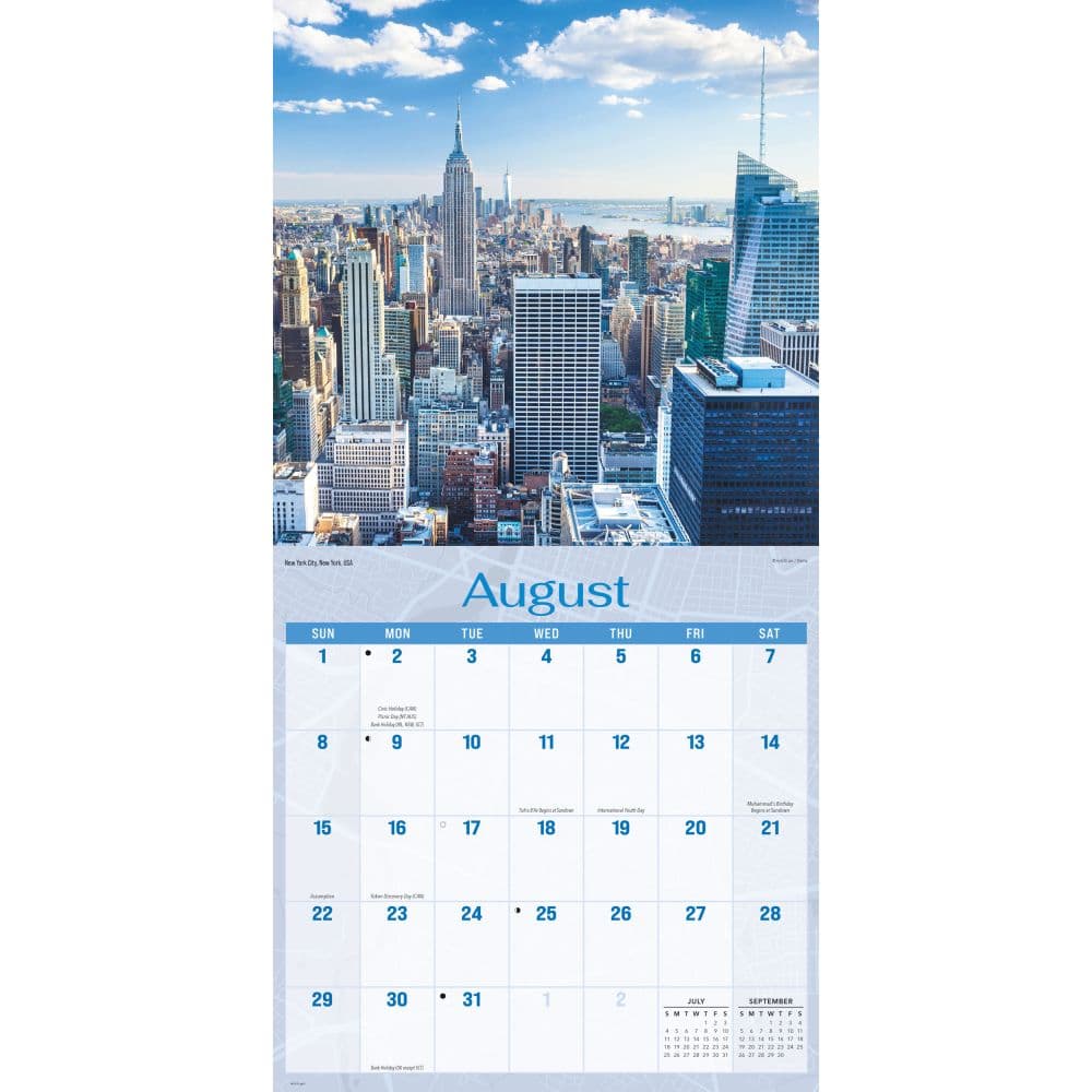 City Skylines 2027 Wall Calendar Third Alternate Image