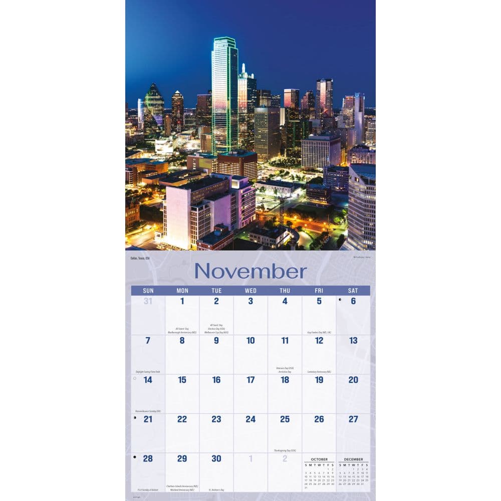 City Skylines 2027 Wall Calendar Fourth Alternate Image