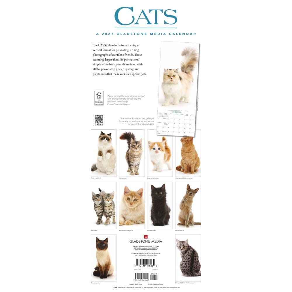 Cats 2027 Vertical Wall Calendar First Alternate Image