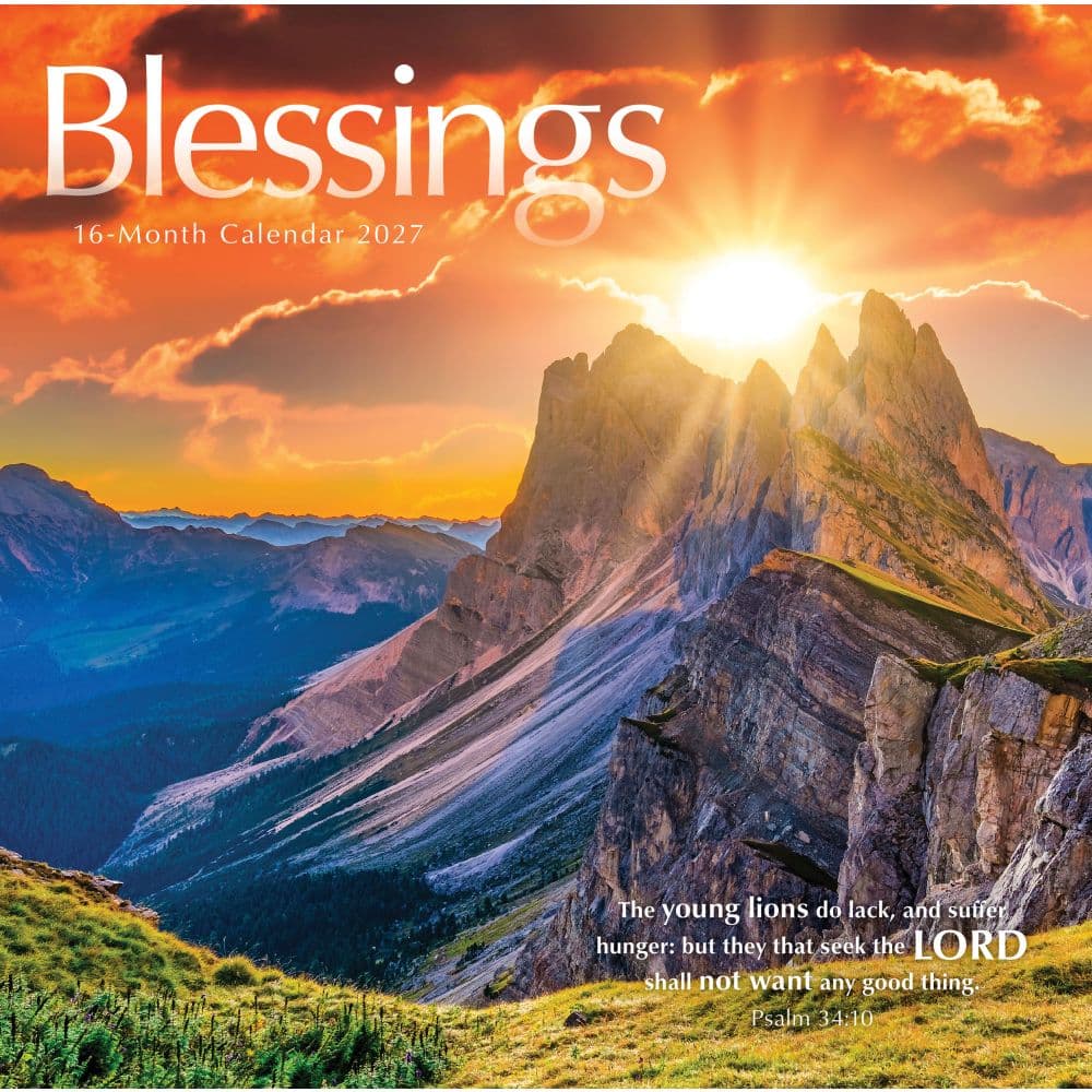 Blessings 2027 Wall Calendar Main Product Image