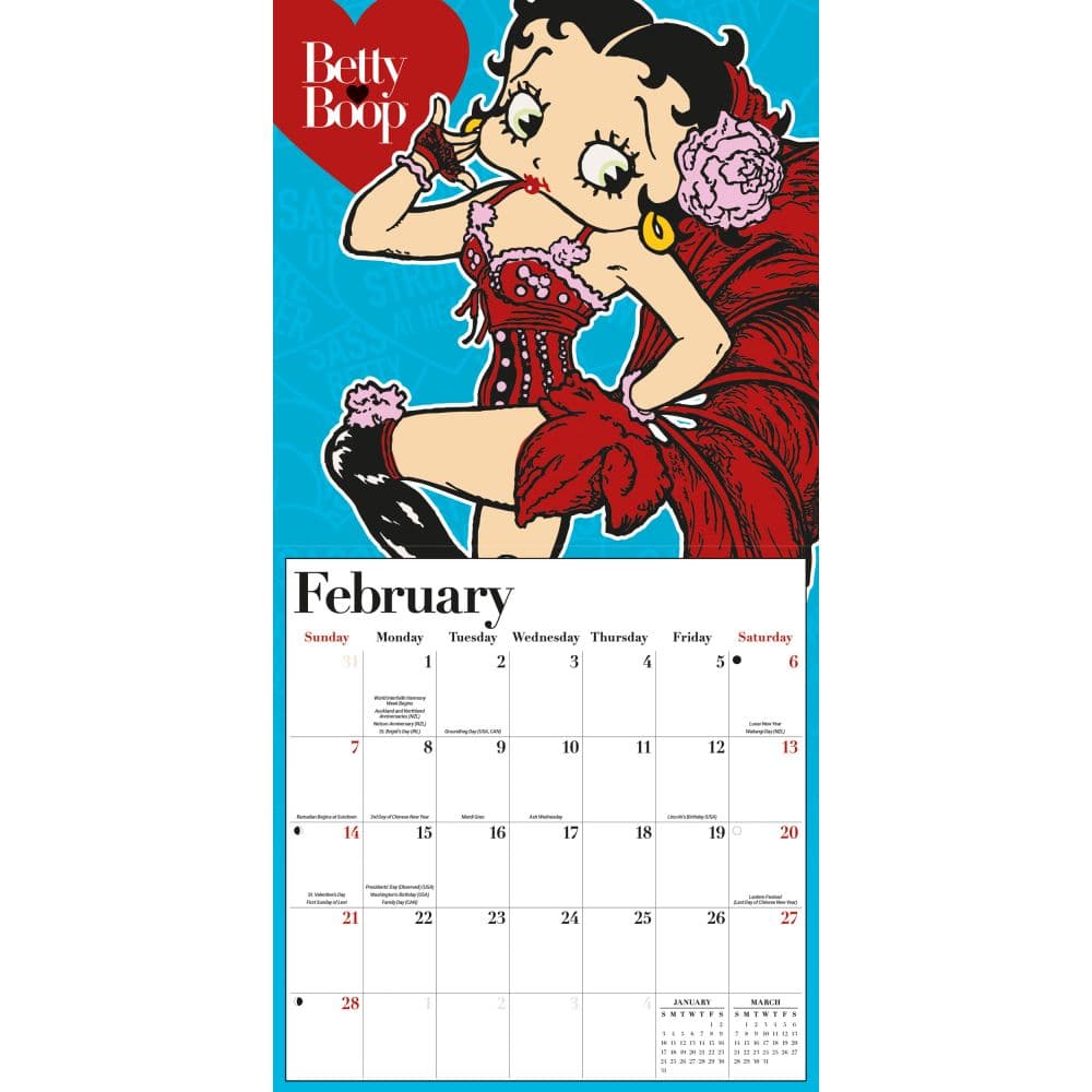 Betty Boop 2027 Wall Calendar - Calendars.com