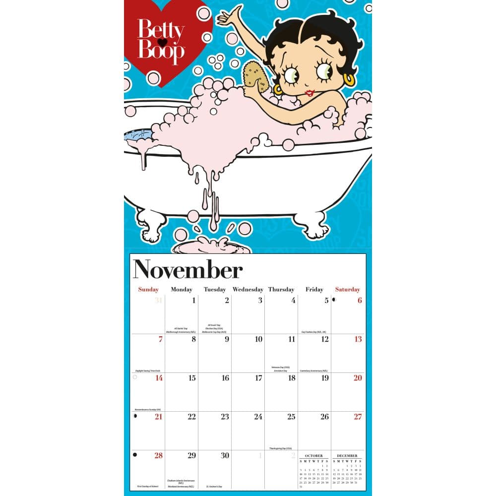 Betty Boop 2027 Wall Calendar - Calendars.com