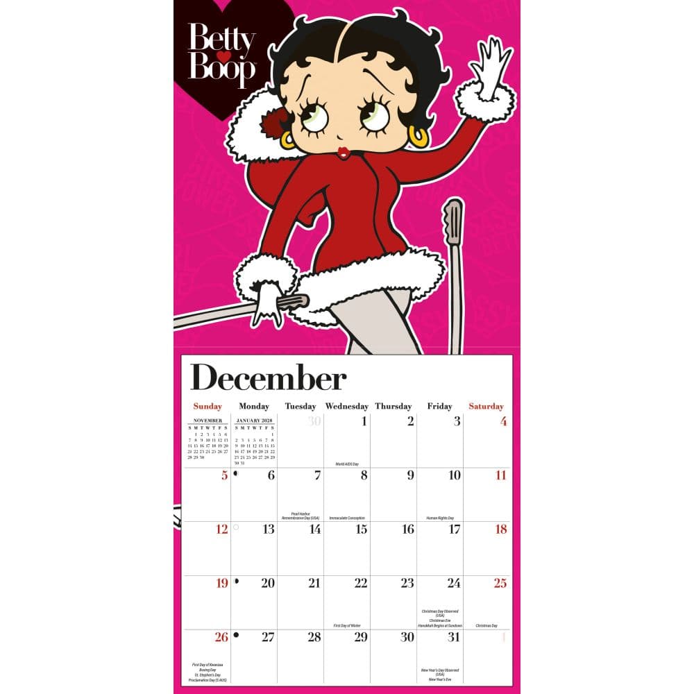 Betty Boop 2027 Mini Wall Calendar - Calendars.com