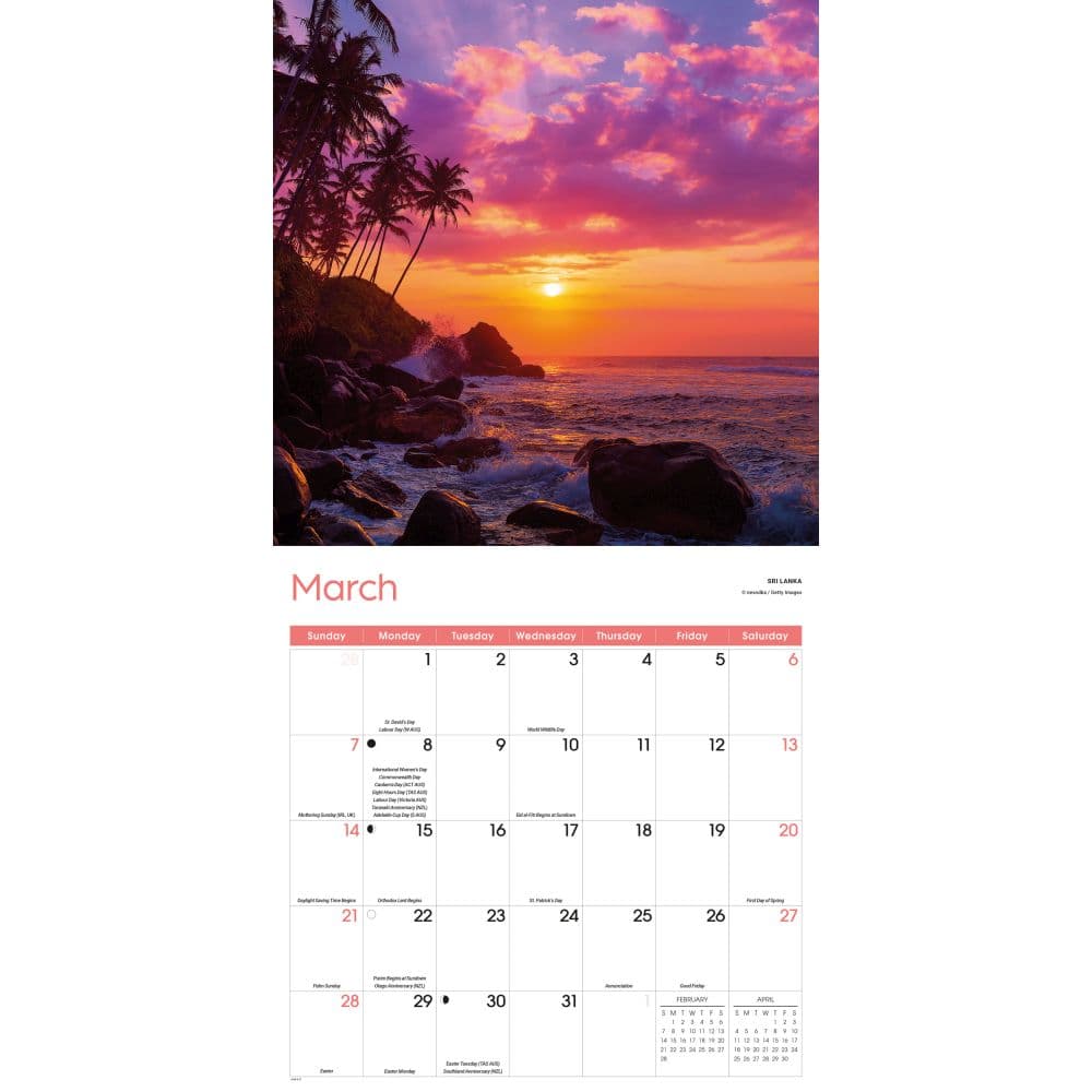 Beaches 2027 Wall Calendar Second Alternate Image