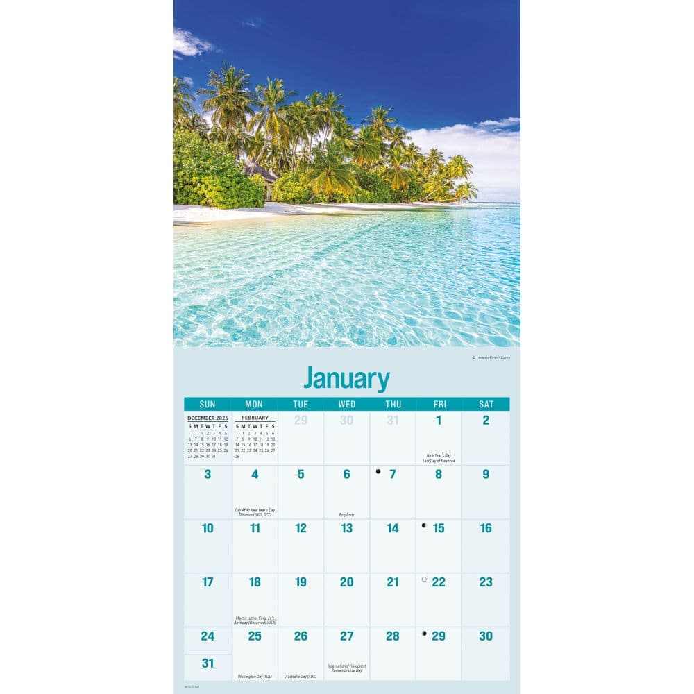 Beaches 2027 Mini Wall Calendar Second Alternate Image