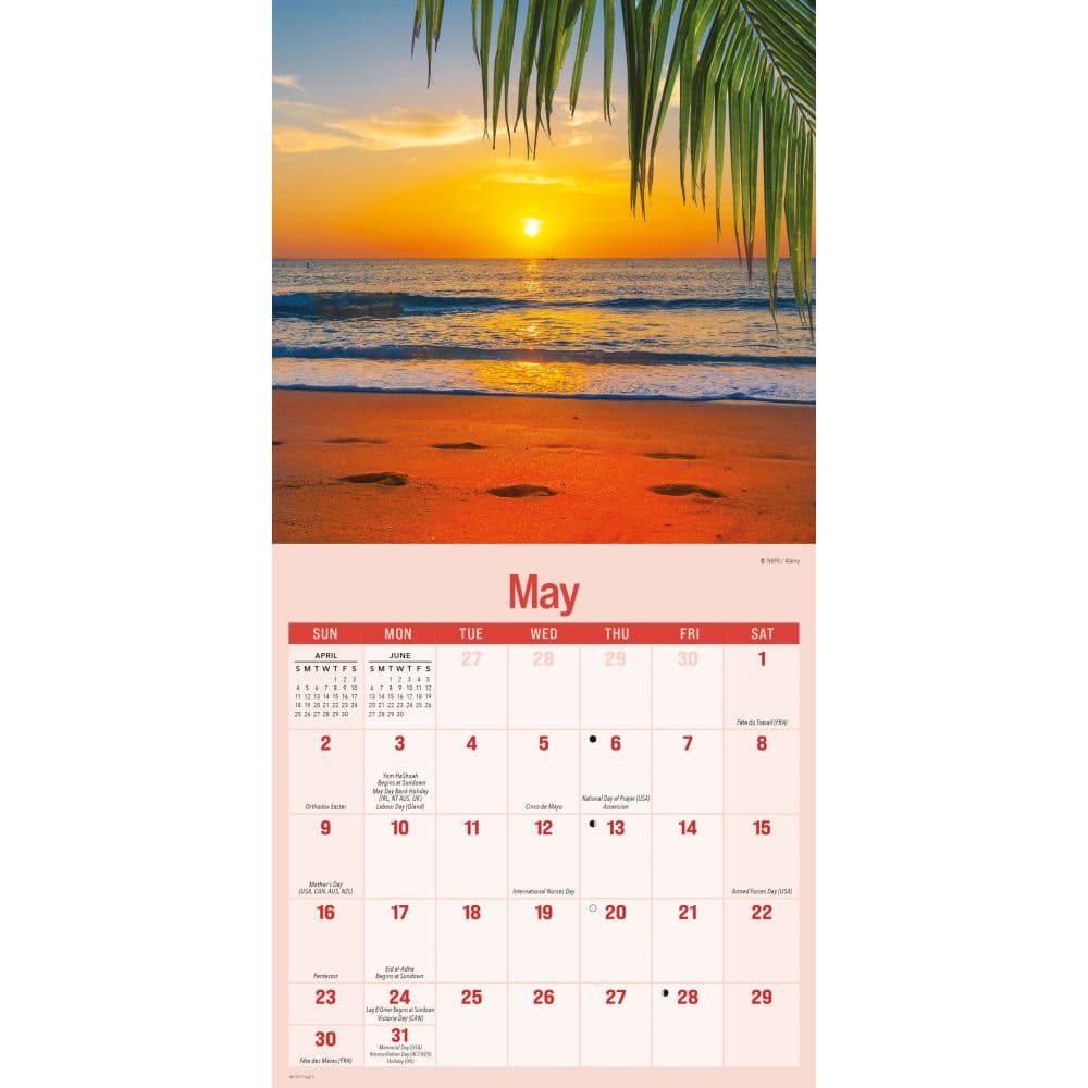 Beaches 2027 Mini Wall Calendar Third Alternate Image