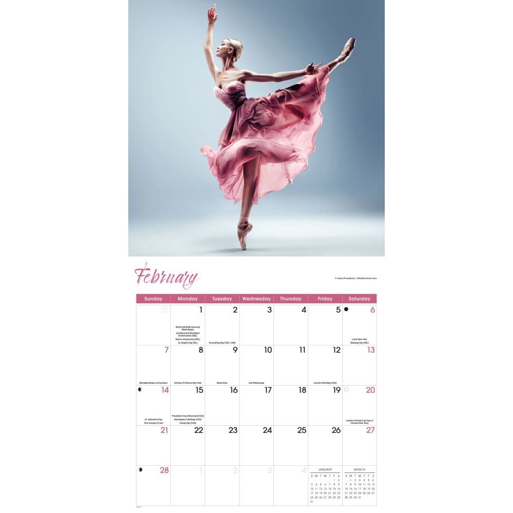 Ballet 2027 Wall Calendar Second Alternate Image