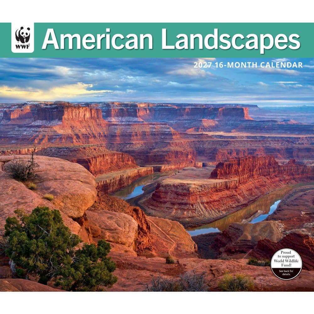 WWF American Landscapes 2027 Wall Calendar