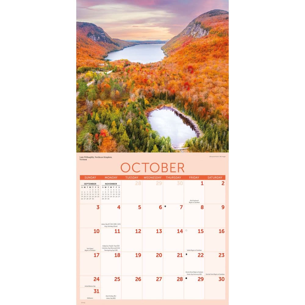 American Landscapes 2027 Wall Calendar Fourth Alternate Image
