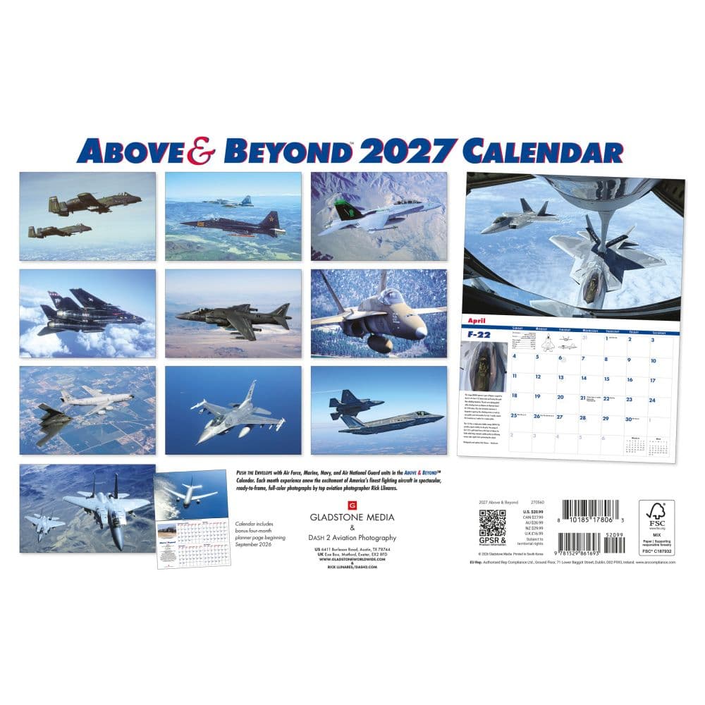 Above and Beyond 2027 Wall Calendar First Alternate Image
