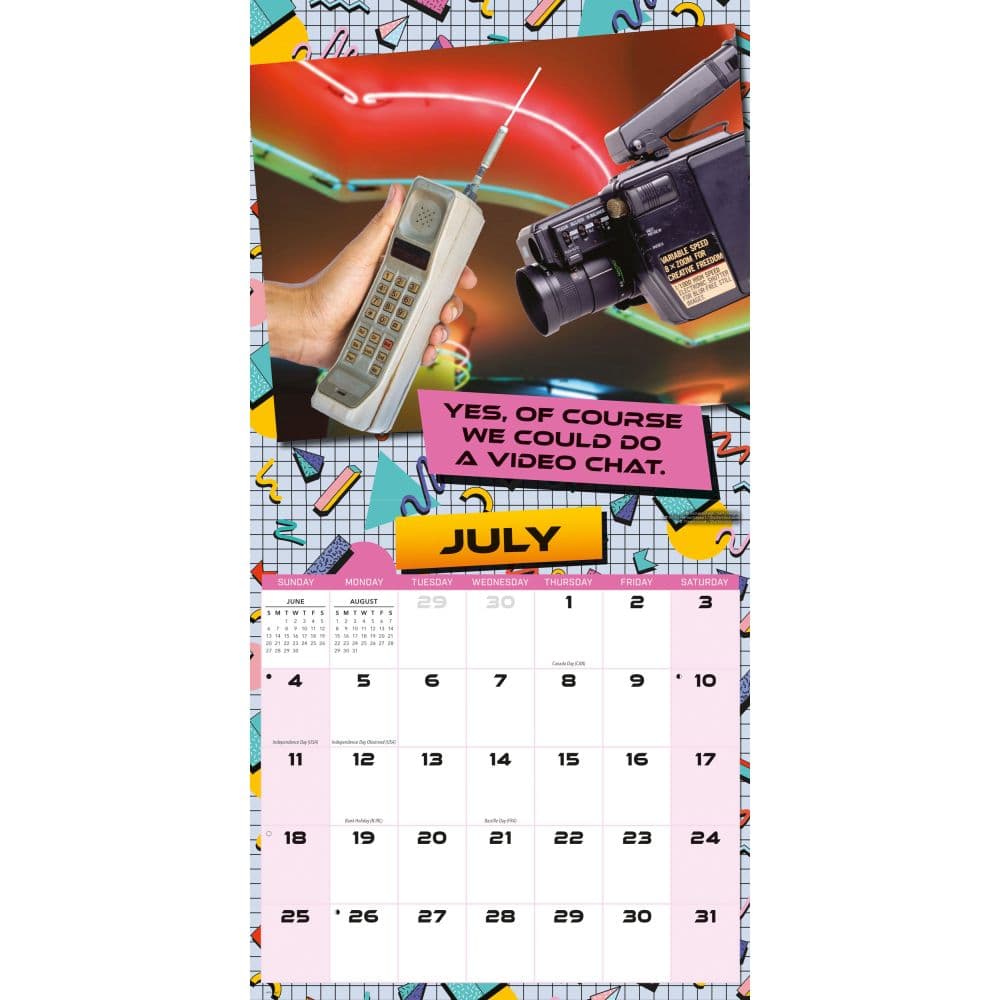 Back to the 80s 2027 Wall Calendar Third Alternate Image