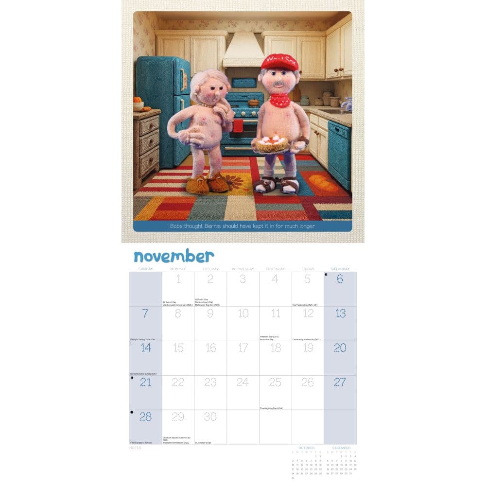 Nudinits 2027 Wall Calendar Fourth Alternate Image