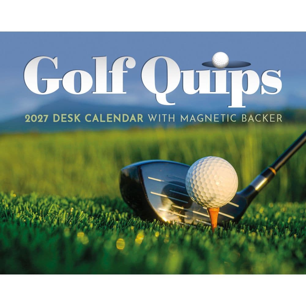 Golf Quips 2027 Desk Calendar Main Product Image