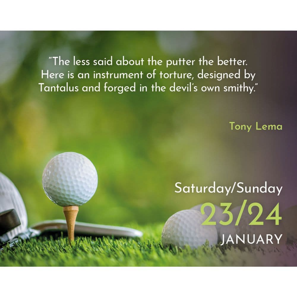 Golf Quips 2027 Desk Calendar Second Alternate Image