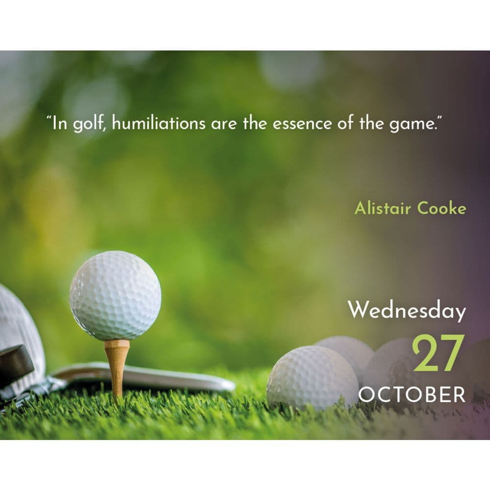 Golf Quips 2027 Desk Calendar Fourth Alternate Image