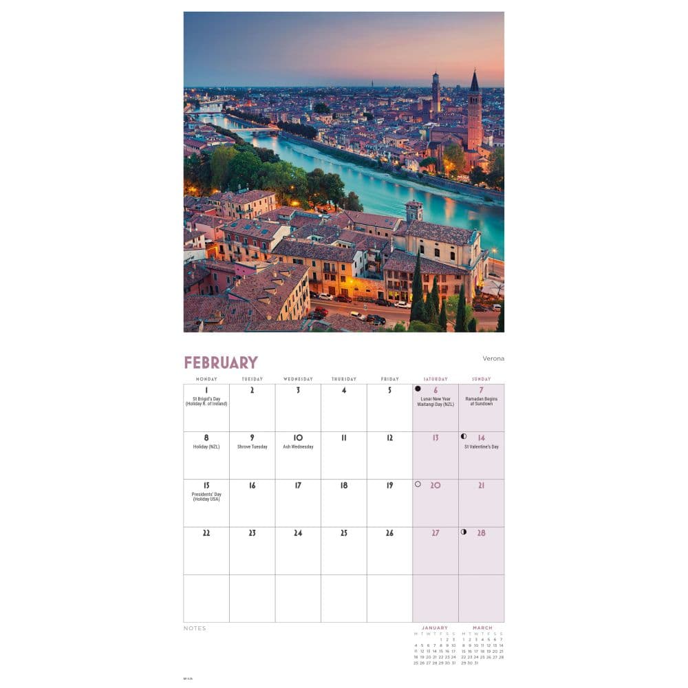 Italy 2027 Mini Wall Calendar Second Alternate Image