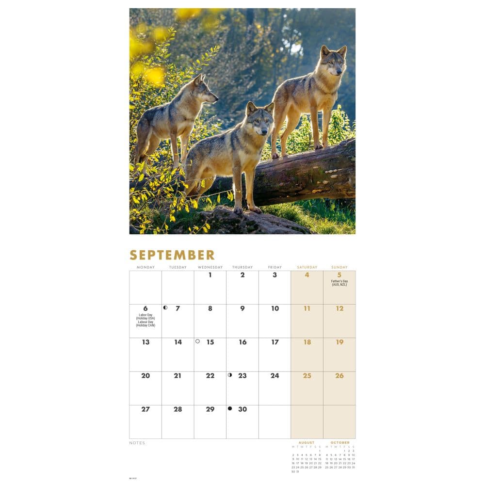Wolves 2027 Mini Wall Calendar Fourth Alternate Image
