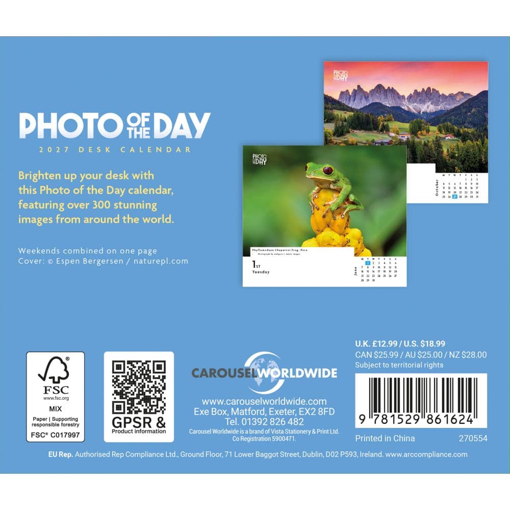 Photo of the Day 2027 Desk Calendar First Alternate Image