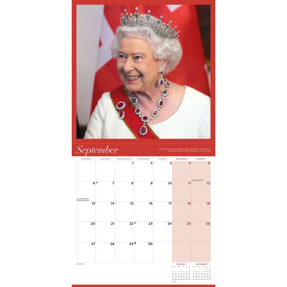 Queen Elizabeth II 2027 Wall Calendar Third Alternate Image
