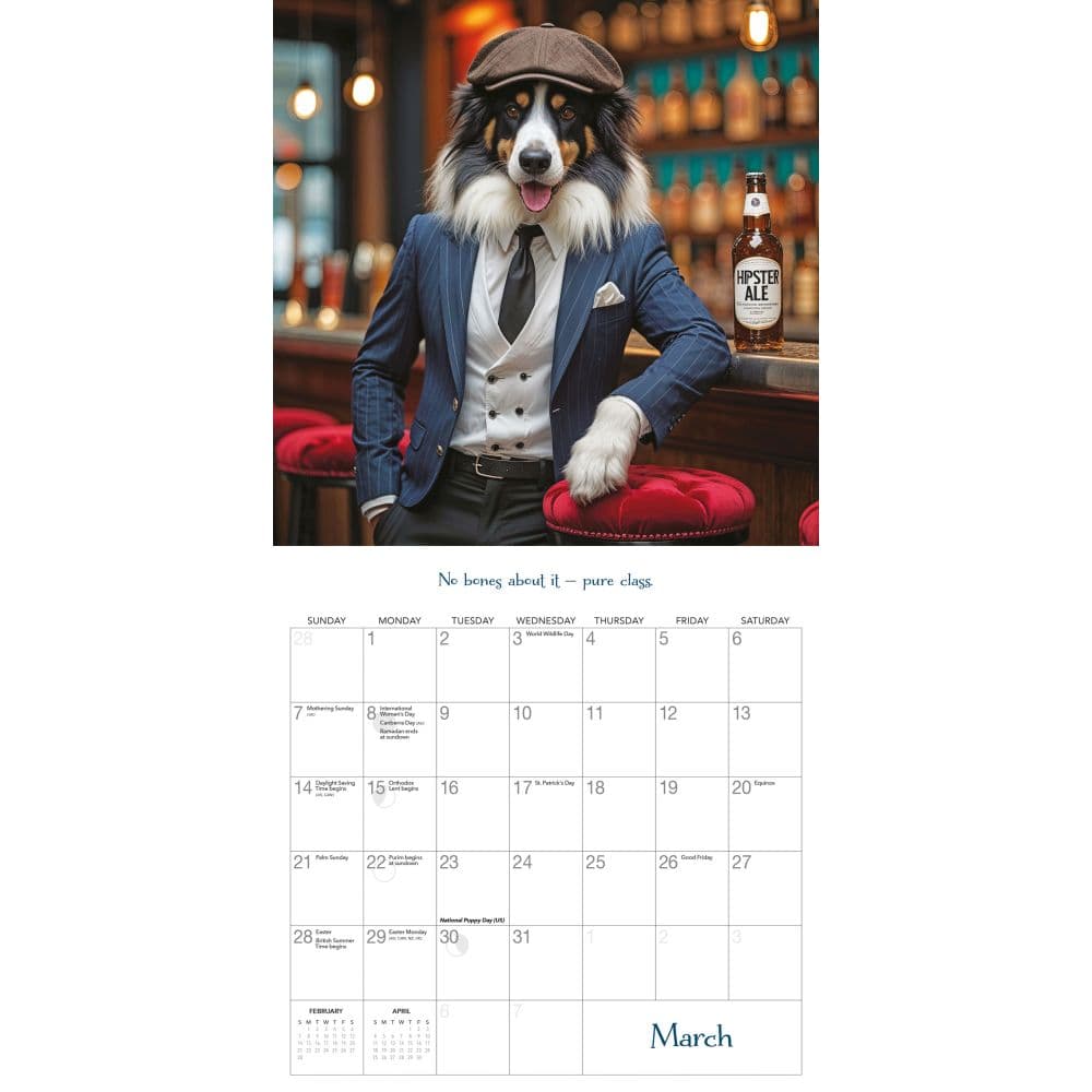 Dogs All Dressed Up 2027 Wall Calendar by Gladstone Media Second Alternate Image