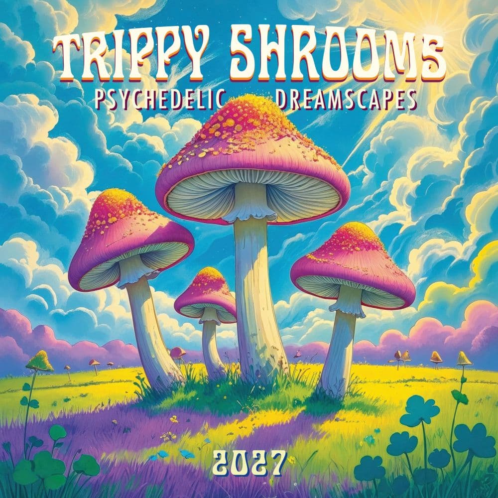 image Trippy Shrooms 2027 Wall Calendar by Gladstone Media Main Product Image