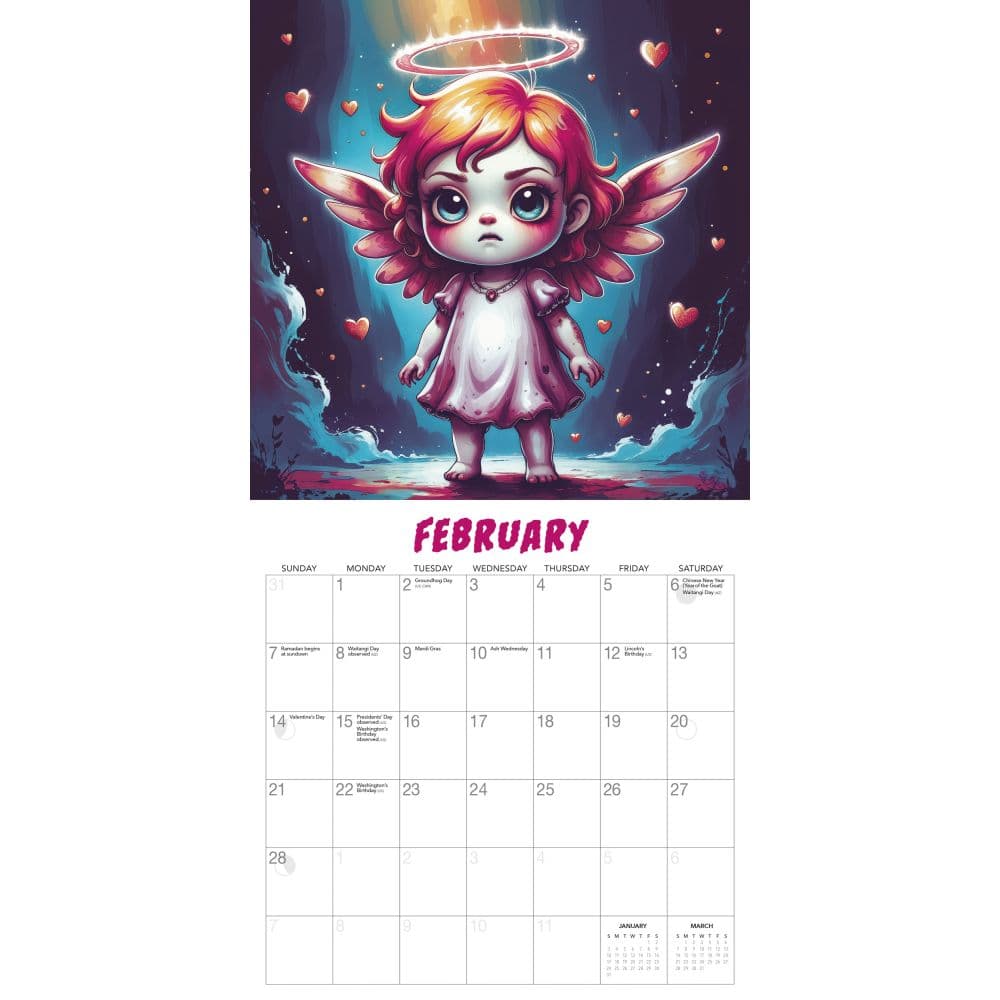 Kawaii Nightmares 2027 Wall Calendar by Gladstone Media Second Alternate Image