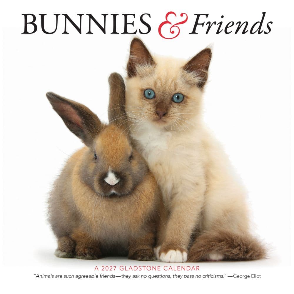 image Bunnies and Friends 2027 Wall Calendar by Gladstone Media Main Product Image